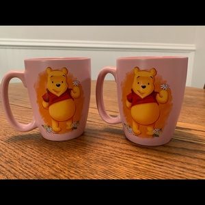 Winnie The Pooh Mugs. Set of two